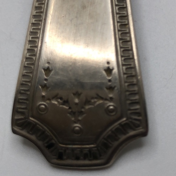 National Silver Co. Empire Pattern Pie Server Pierced Spatula Stainless Utensil - Picture 7 of 8